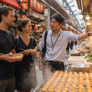 Osaka food tour with local guide